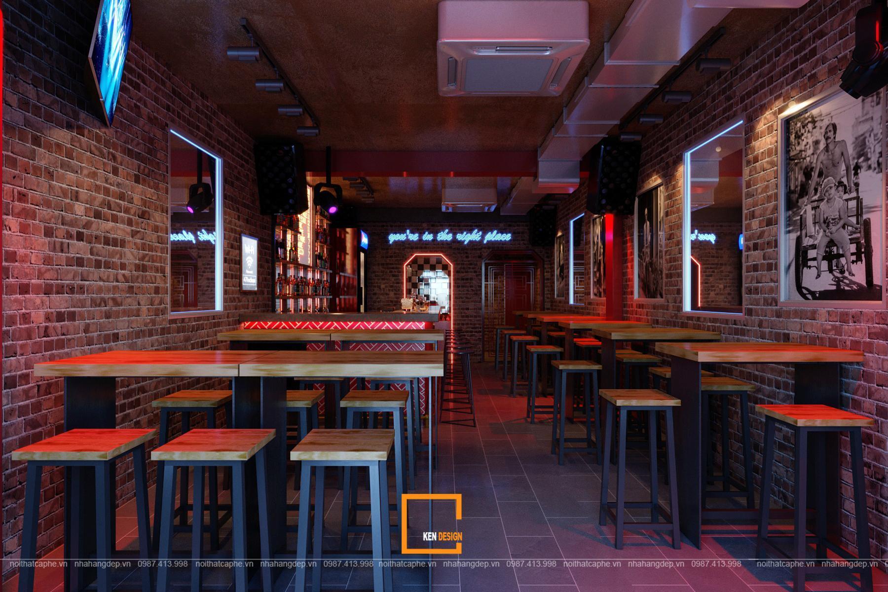 Thiết kế Local Bar với phong cách Industrial mạnh mẽ đầy cá tính